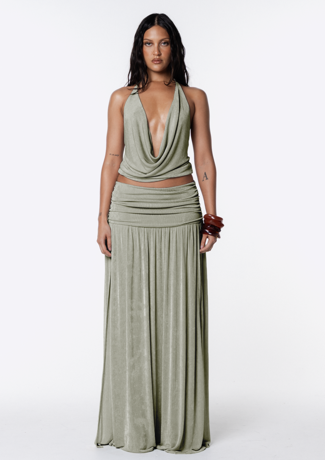 Maria Halter Top - Sage