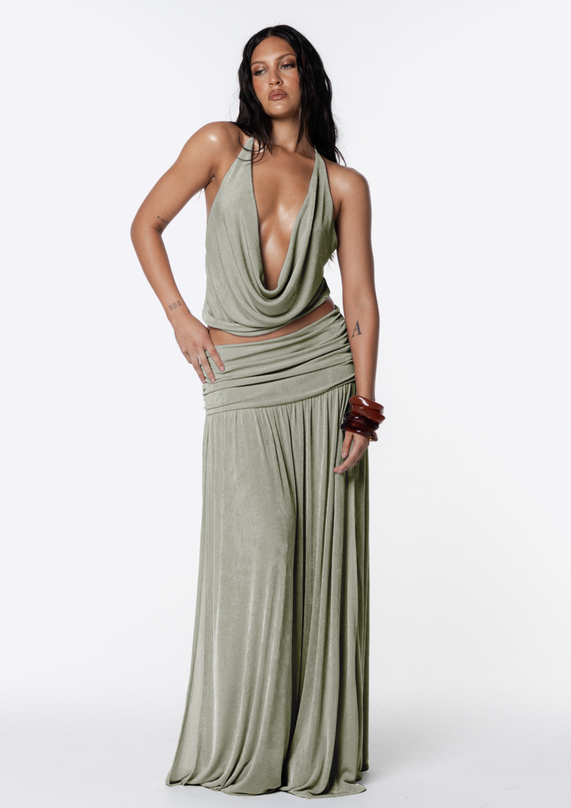 Maria Halter Top - Sage