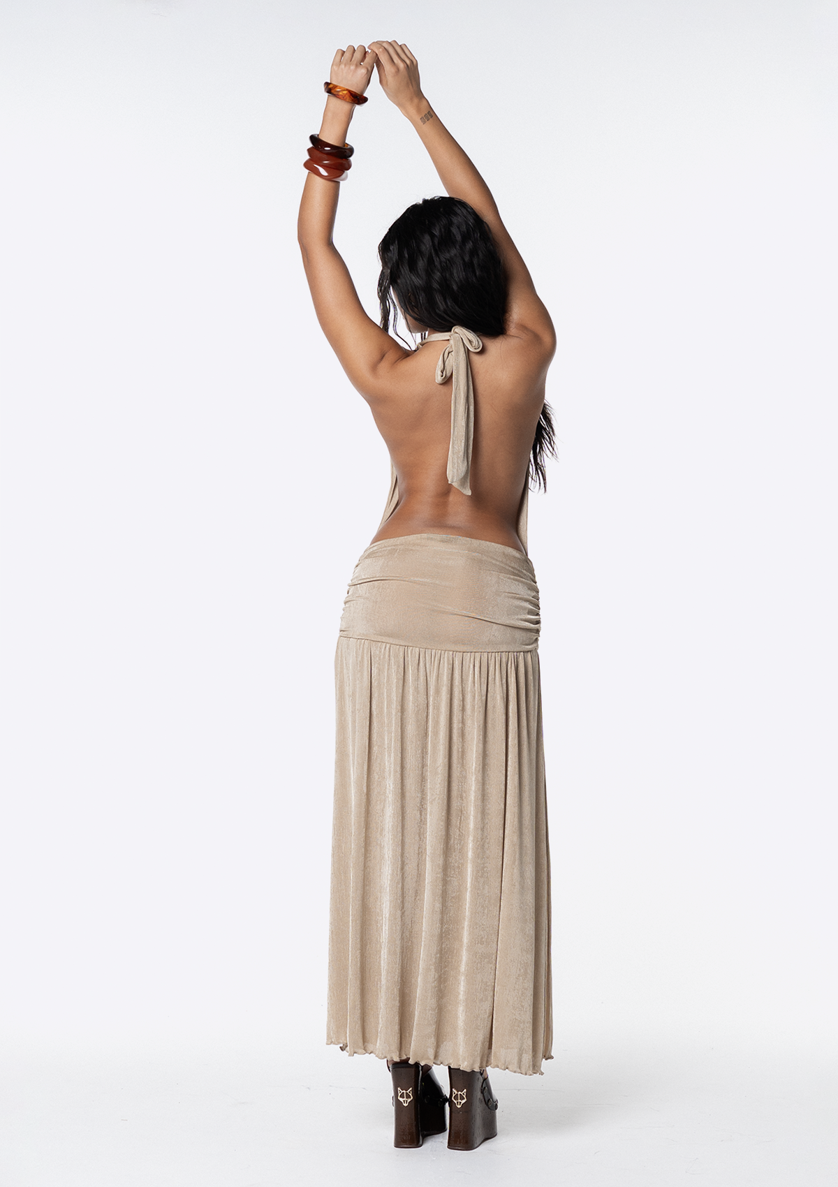 Elena Backless Maxi Dress