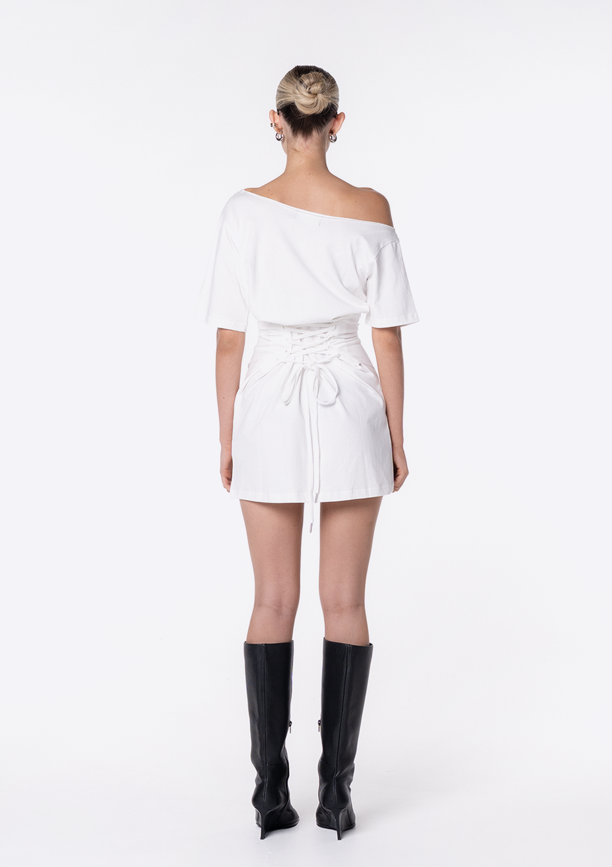 Cinched Tee Mini Dress