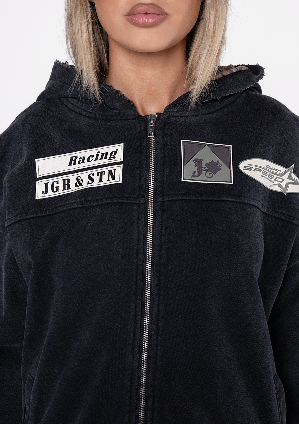 CHASE OVERSIZED ZIP UP HOODIE