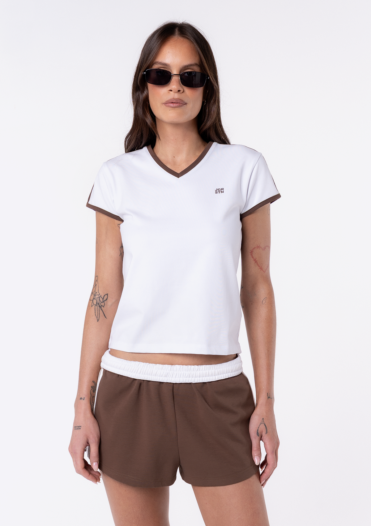 Sadie 90's V Neck Tee