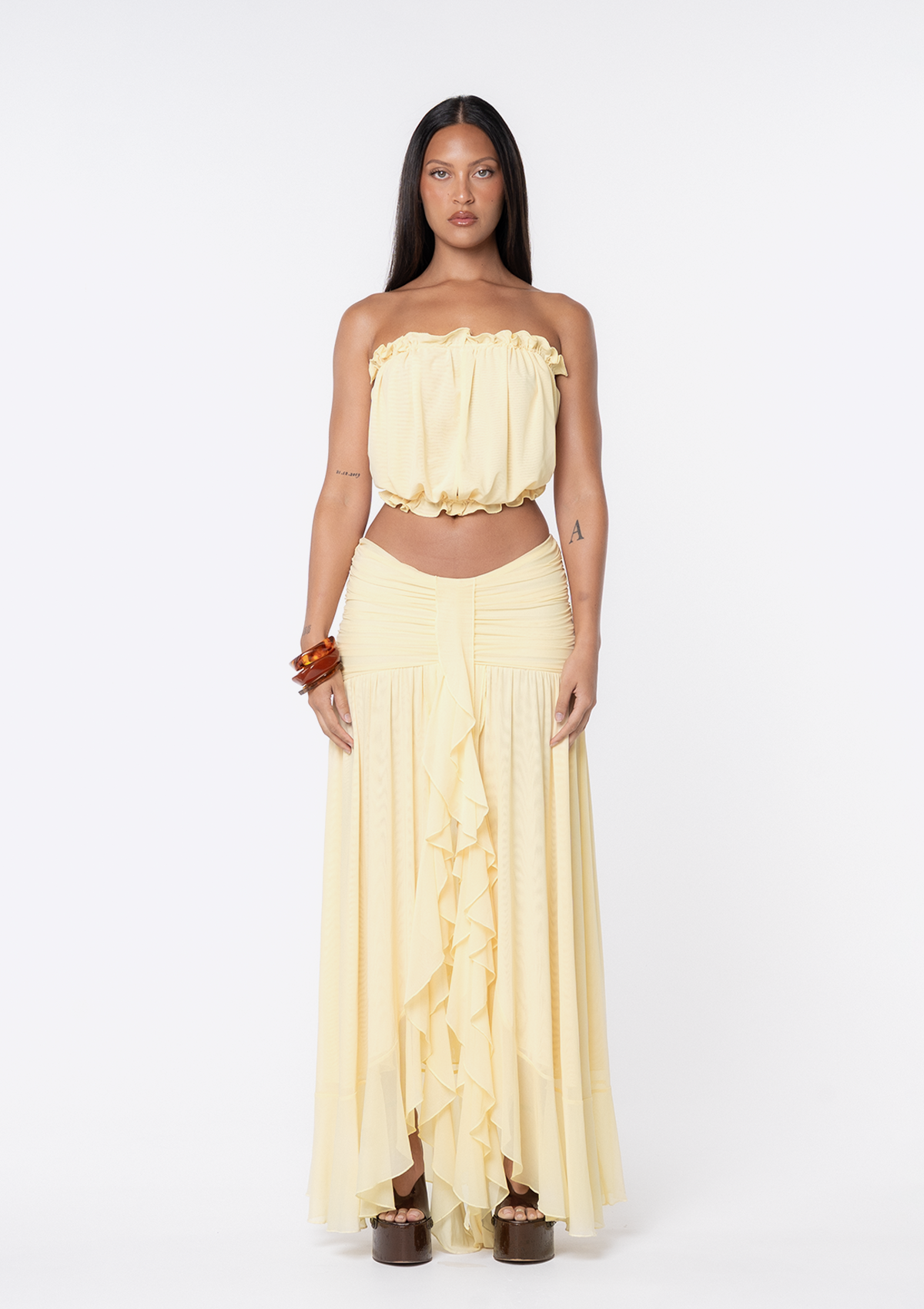 Fate Maxi Skirt - Butter