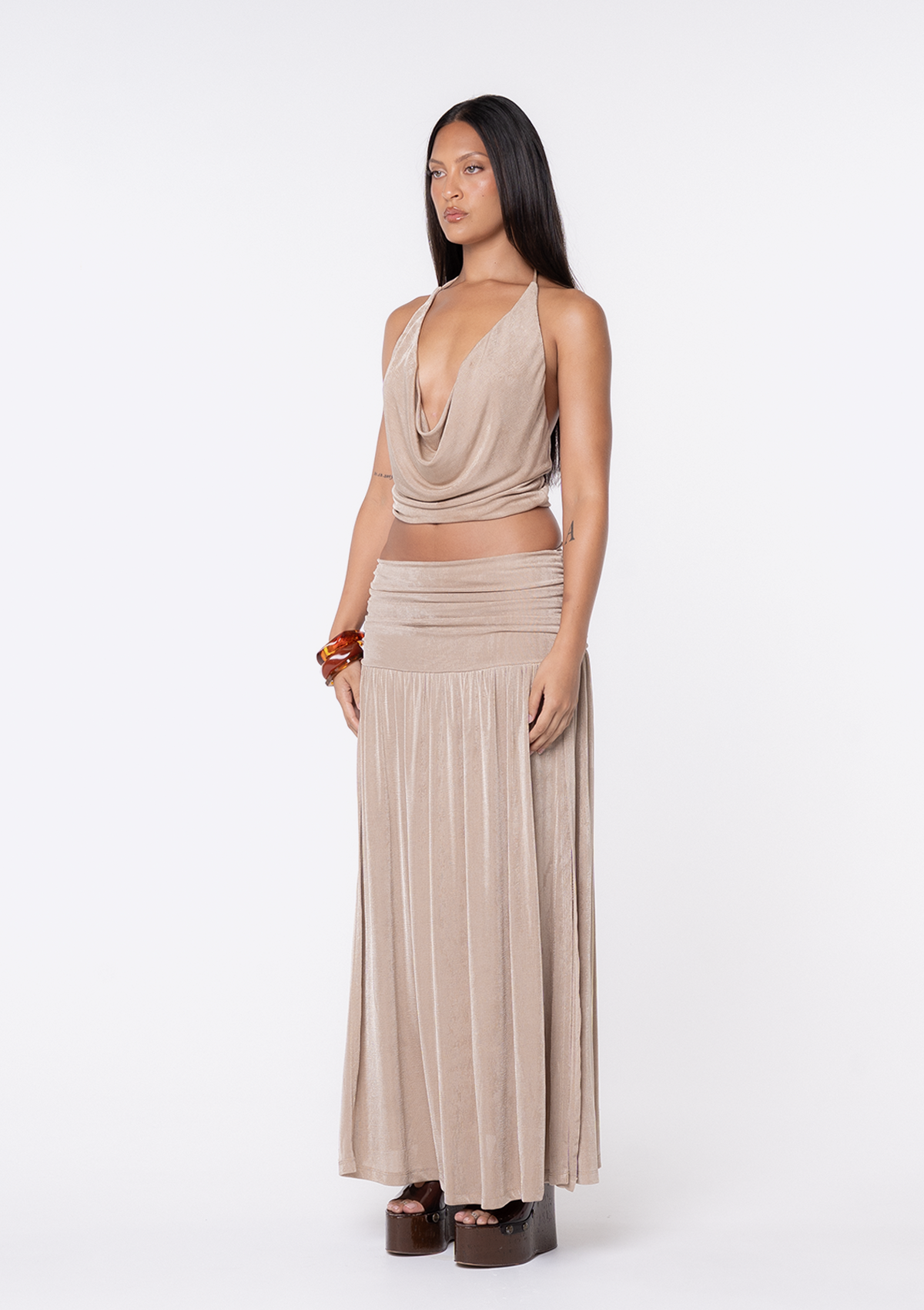 Maria Halter Top - Gold