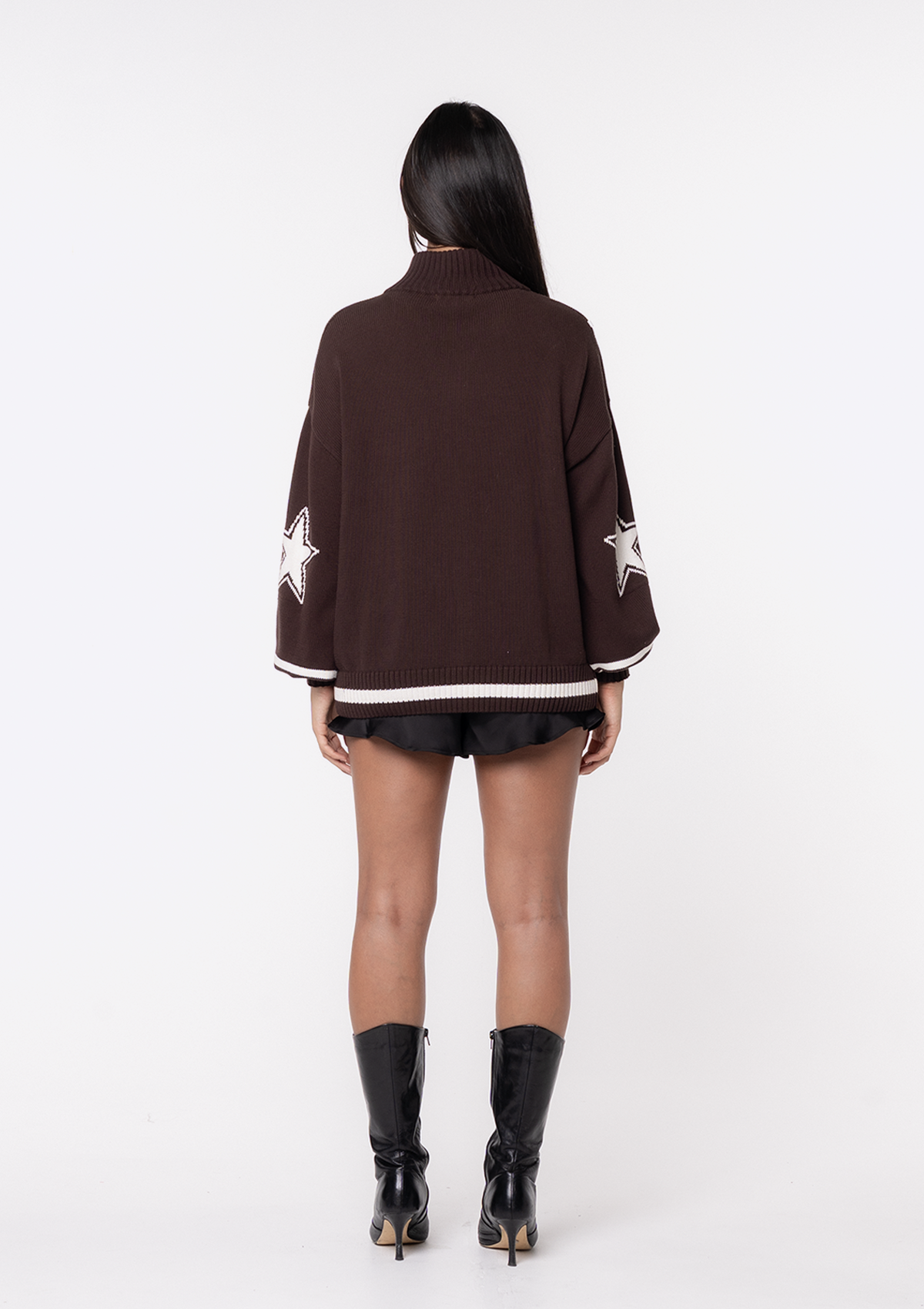 Midnight Muse Knit Bomber