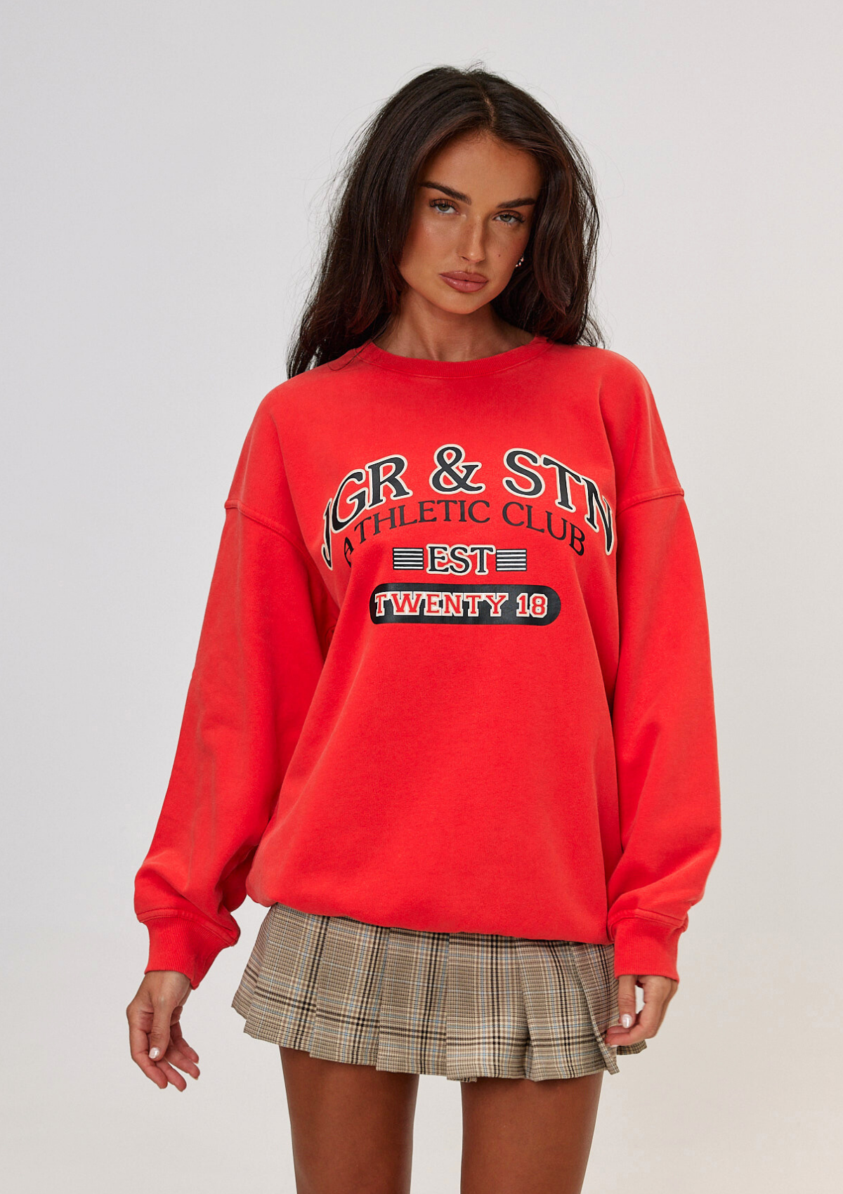 Clubhouse Oversized Sweat - Red