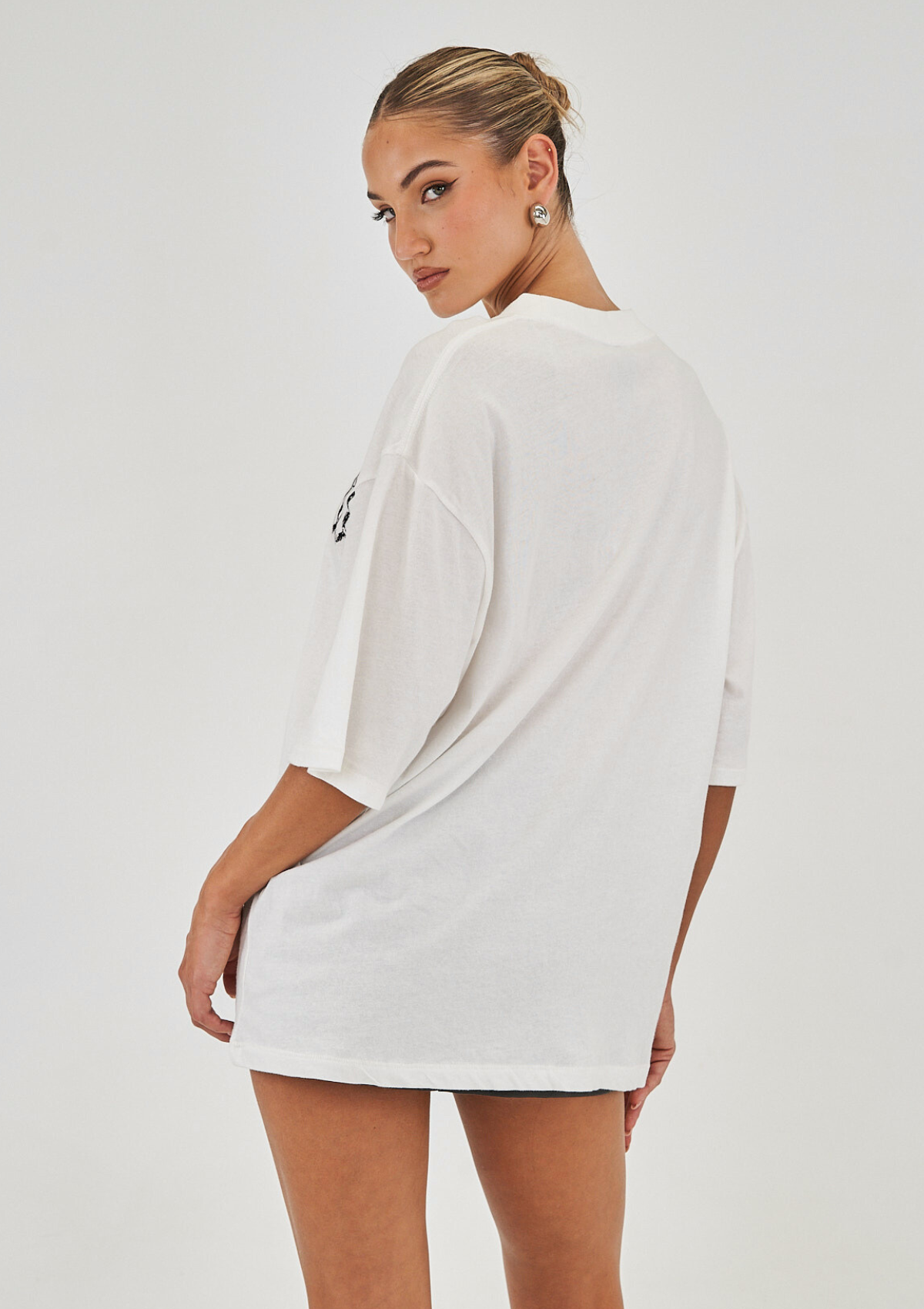 Drummer Oversized Tee - White