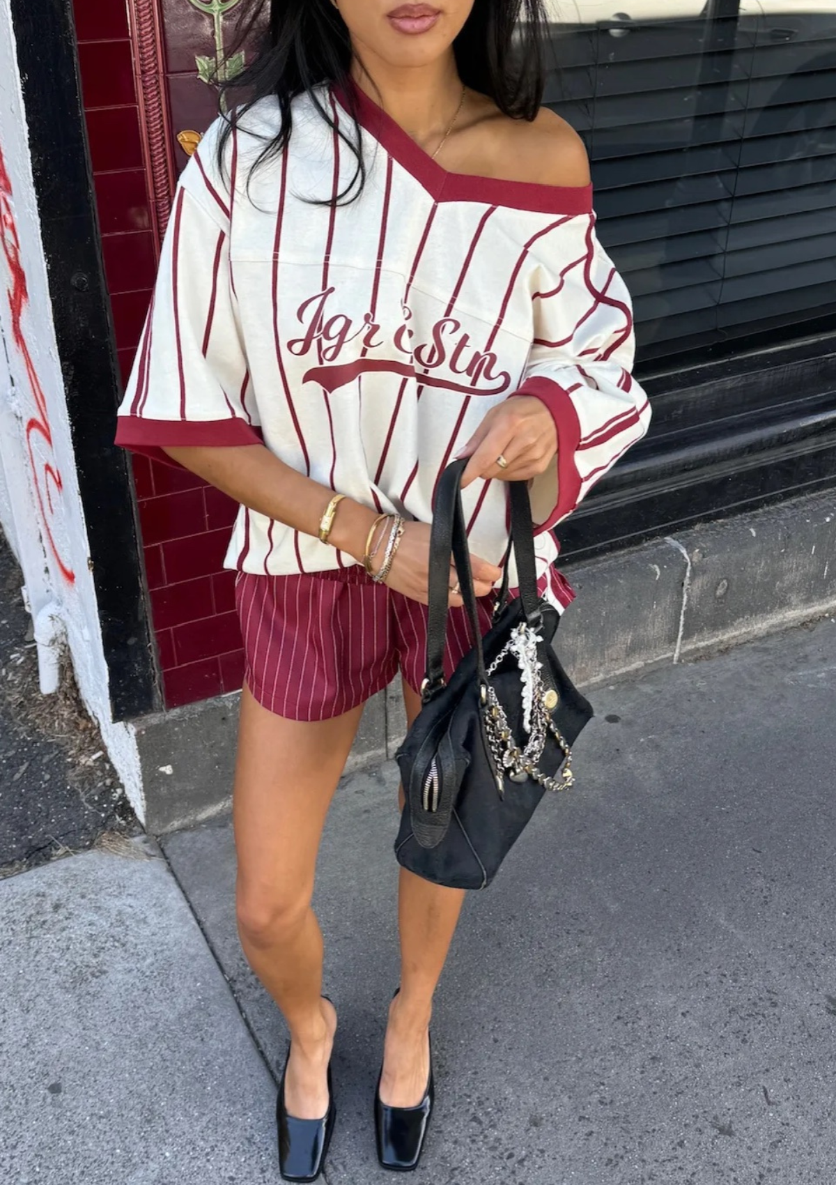 Ellidy Oversized Jersey - Red