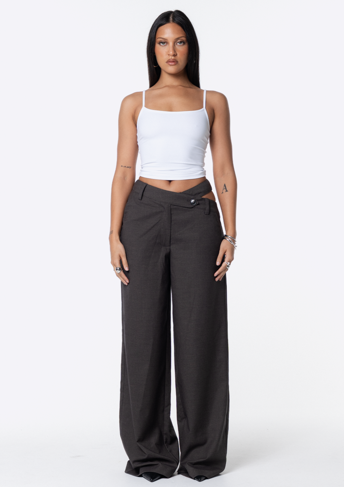 Frankie Asym Pant - Grey