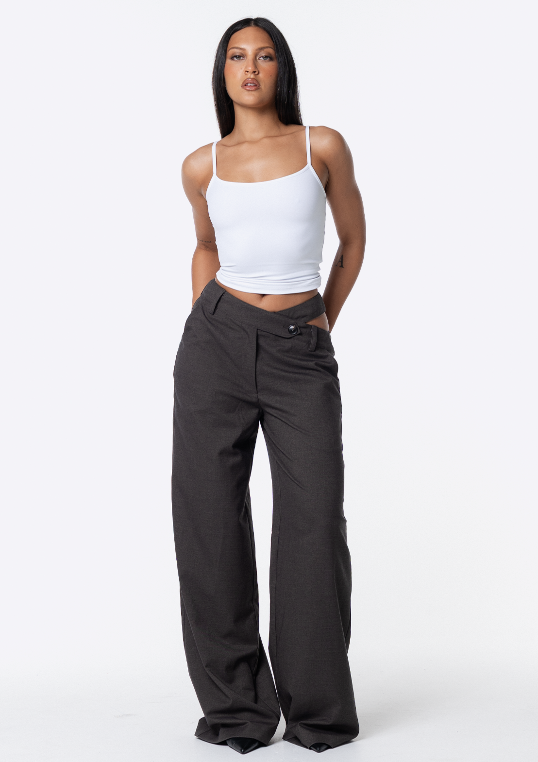 Frankie Asym Pant - Grey