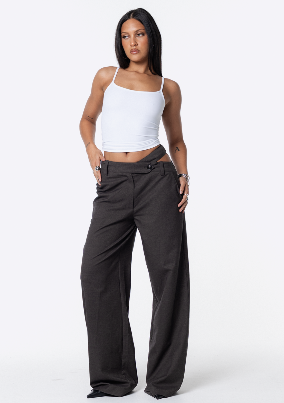 Frankie Asym Pant - Grey