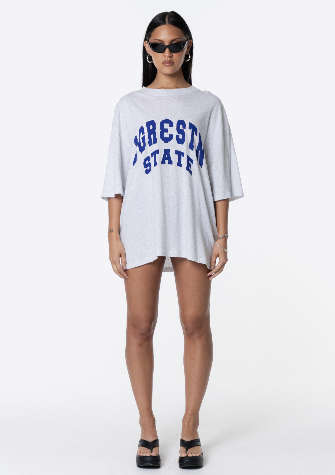 Mimi Oversized Tee - Grey