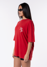 Red oversized graphic T-shirt – Tiger Oversized Tee, view 4 of 5