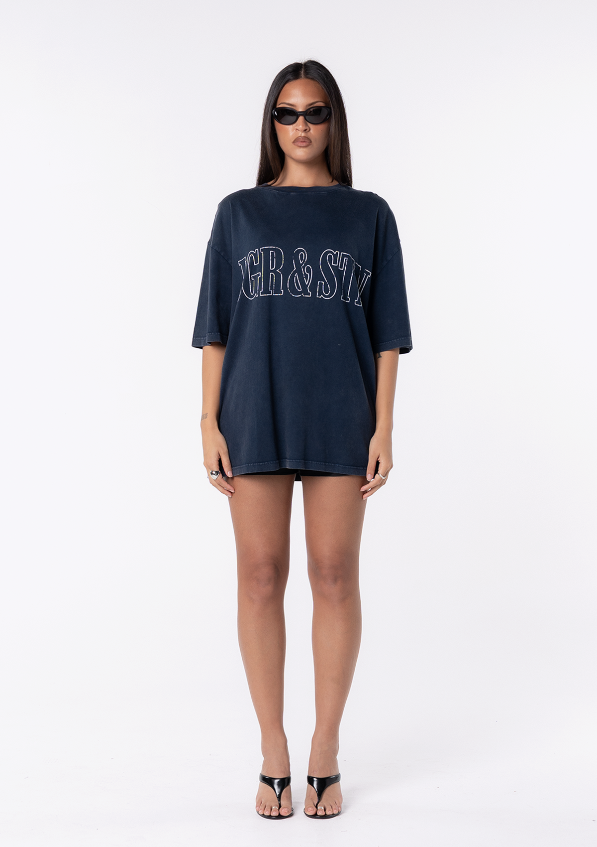 Navy oversized T-shirt – Arizona Oversized Tee, view 2 of 4