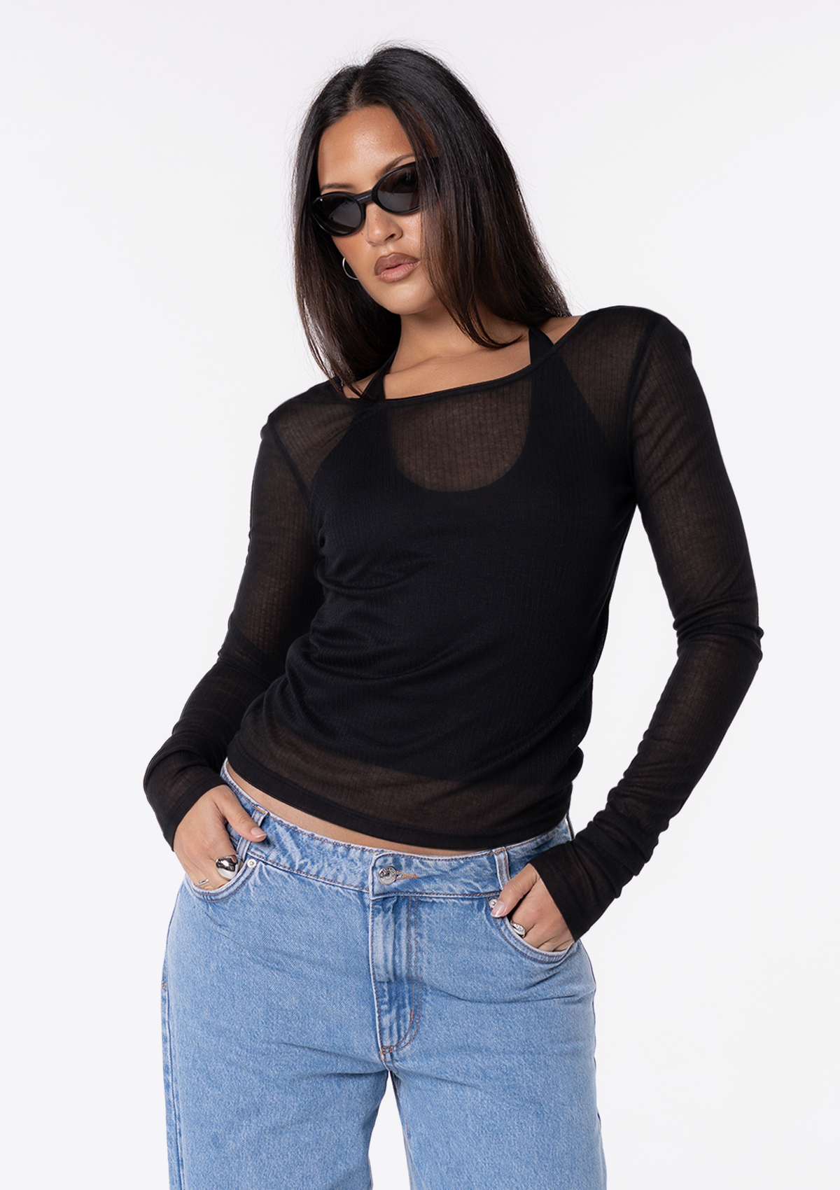 Club Longsleeve Top (Black)