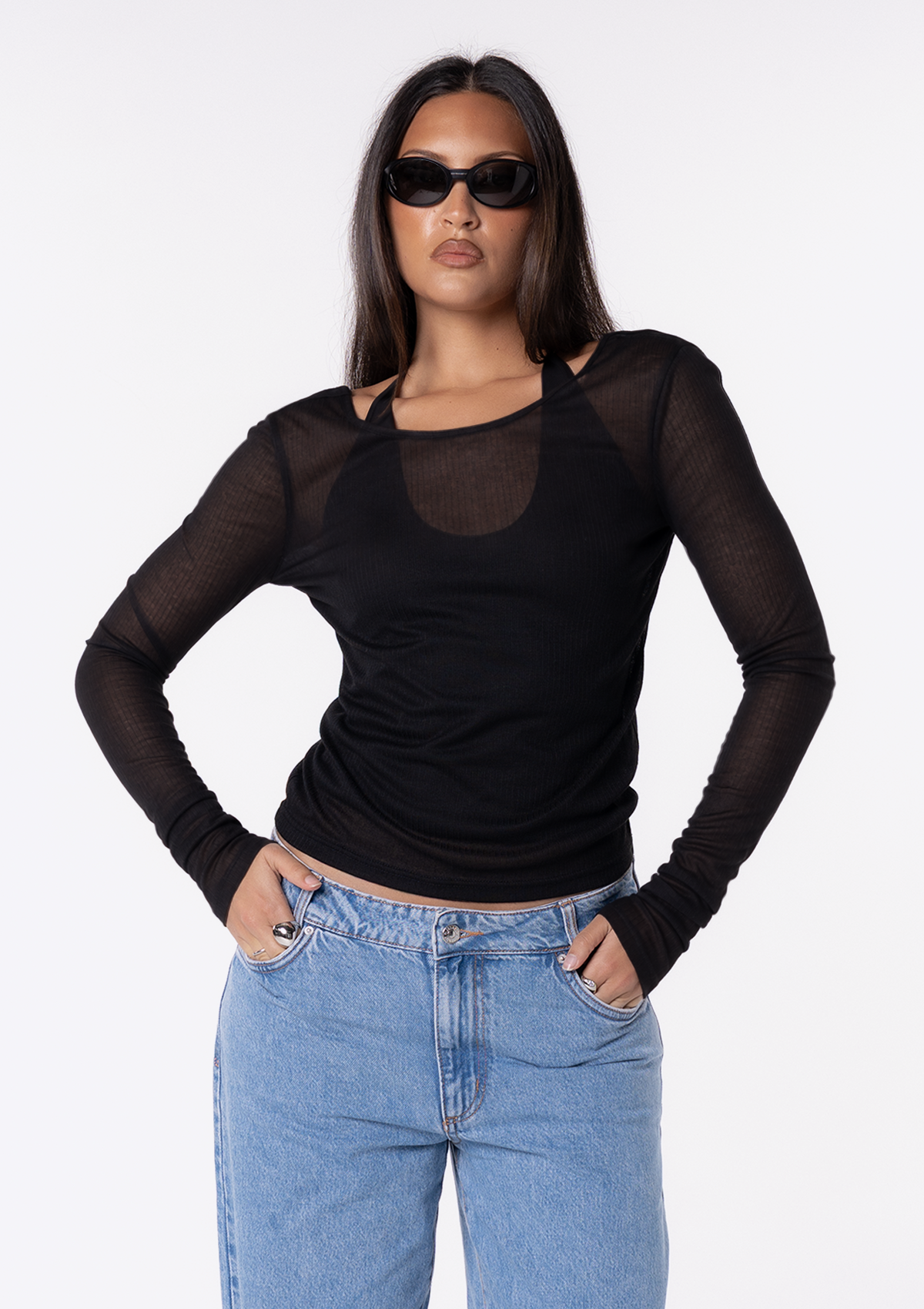 Club Longsleeve Top (Black)