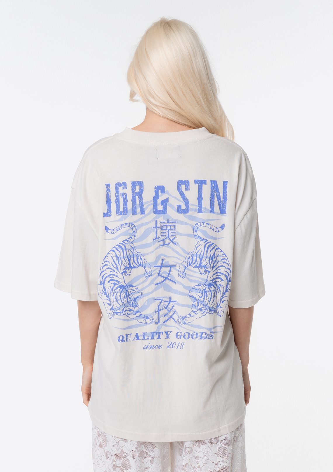 Dee Oversized Tee - Ecru