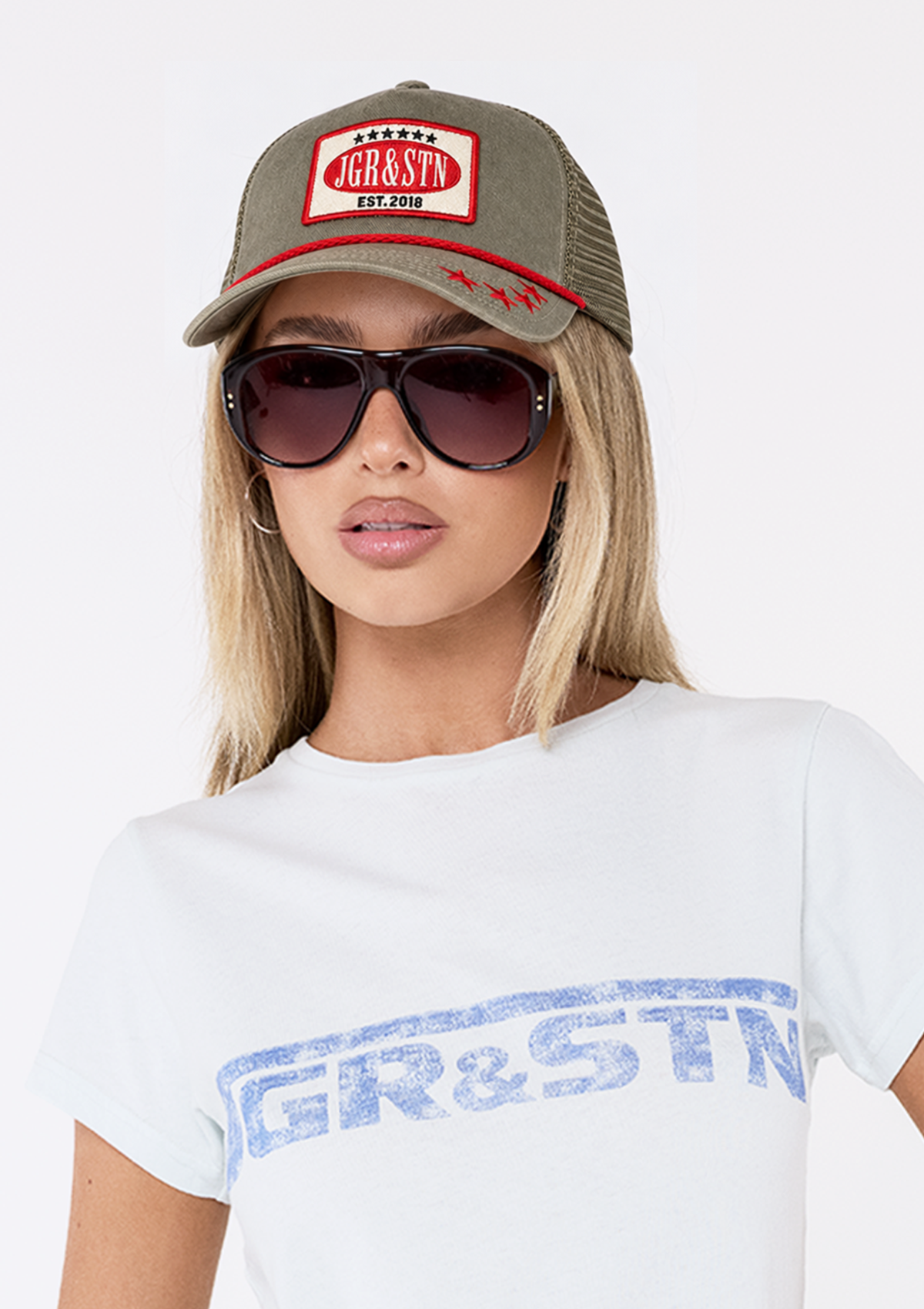 Red trucker hat – Redstar Trucker Hat, view 2 of 5