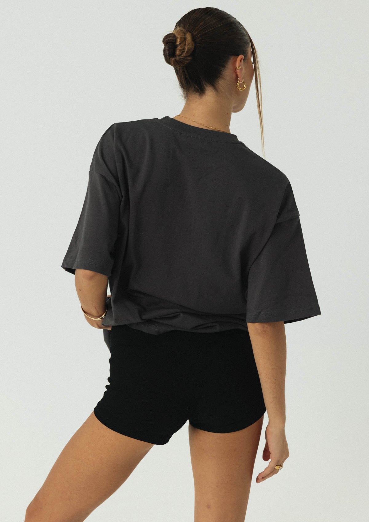 The Athletic Oversized Tee - Charcoal
