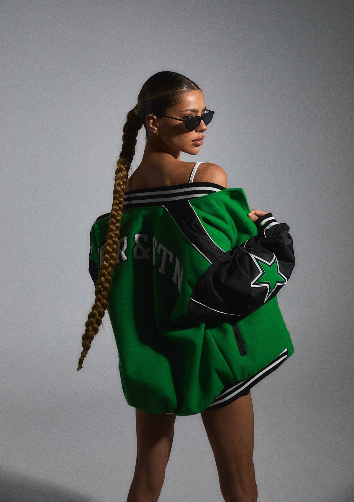 The Hailey Letterman Bomber Jacket